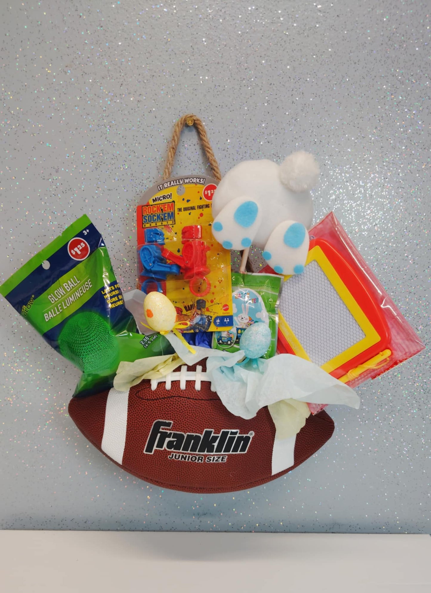 Sports Ball Gift Basket/Piggy Bank