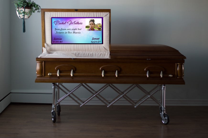 Custom Casket Insert | Personalized Memorial Panel