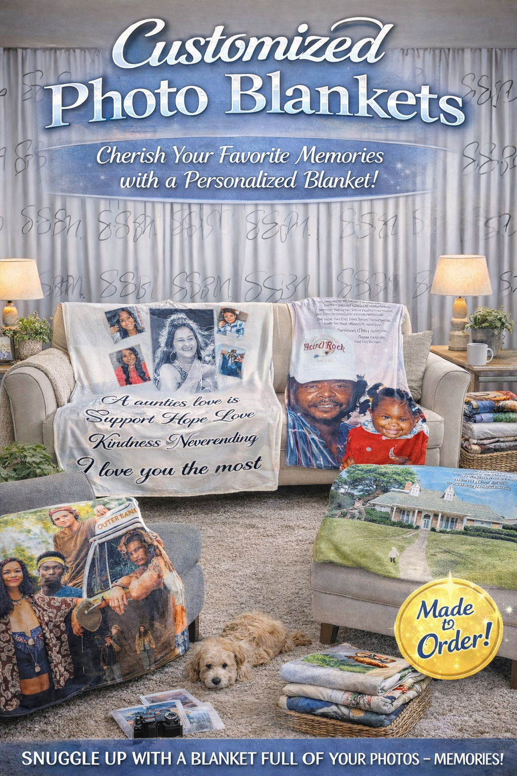Personalized Photo Blanket | Custom Fleece Blanket