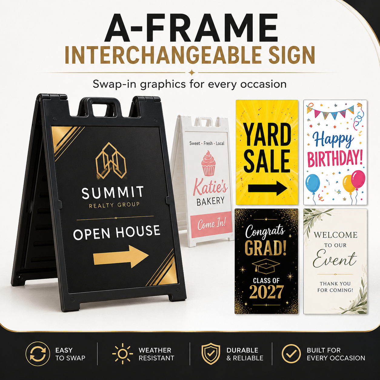 A-Frame Interchangeable Sign