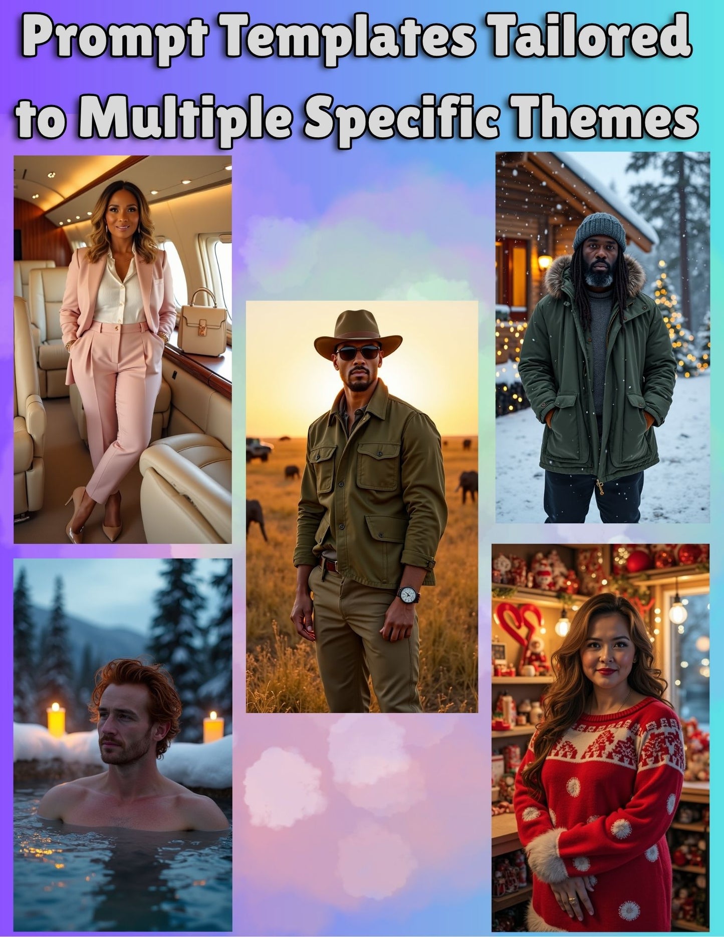 AI Prompts for Specific themes (business elite, vacation, seasonal, etc.)
