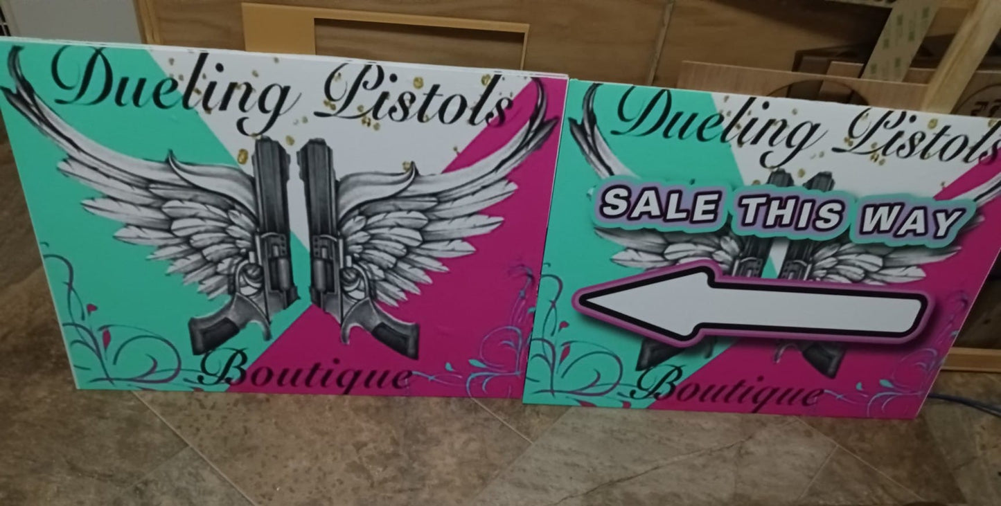 Custom Yard Signs with Metal Stake