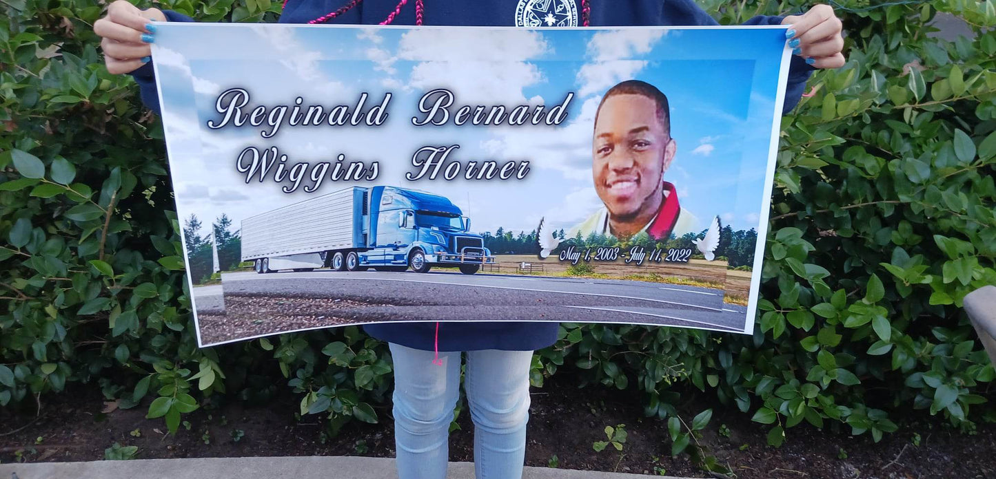 Custom Headstone Wrap | Personalized Memorial Decal