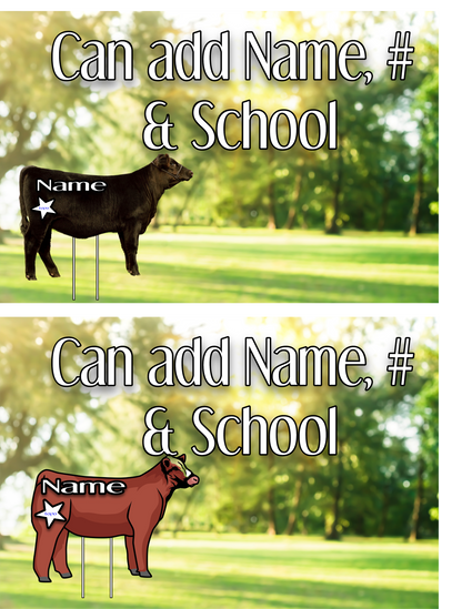 Sporty Yard Signs Single Sided