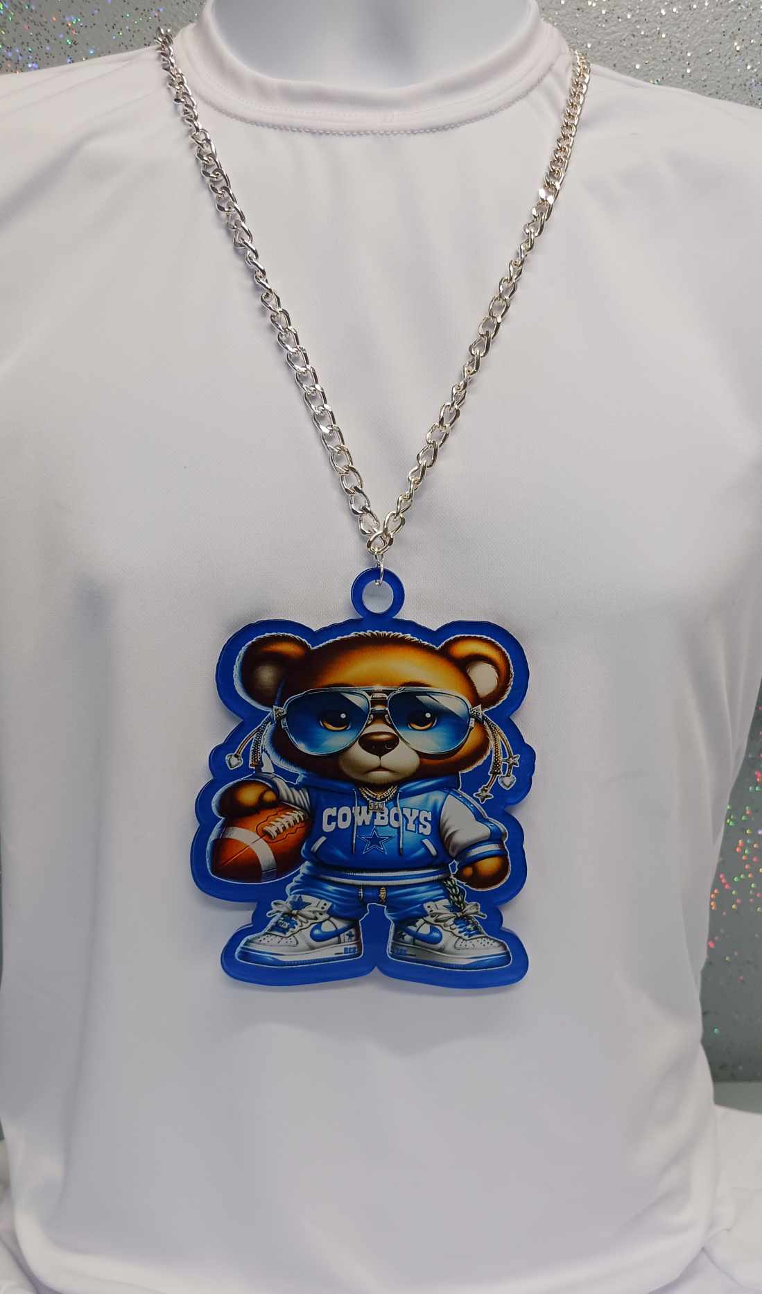 Necklace with Medallions Full Color ACRYLIC