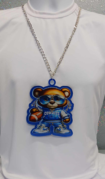 Necklace with Medallions Full Color ACRYLIC