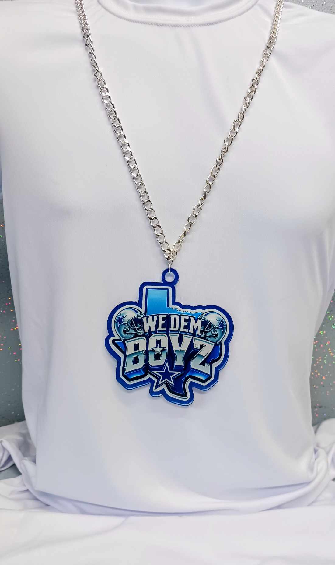 Necklace with Medallions Full Color ACRYLIC