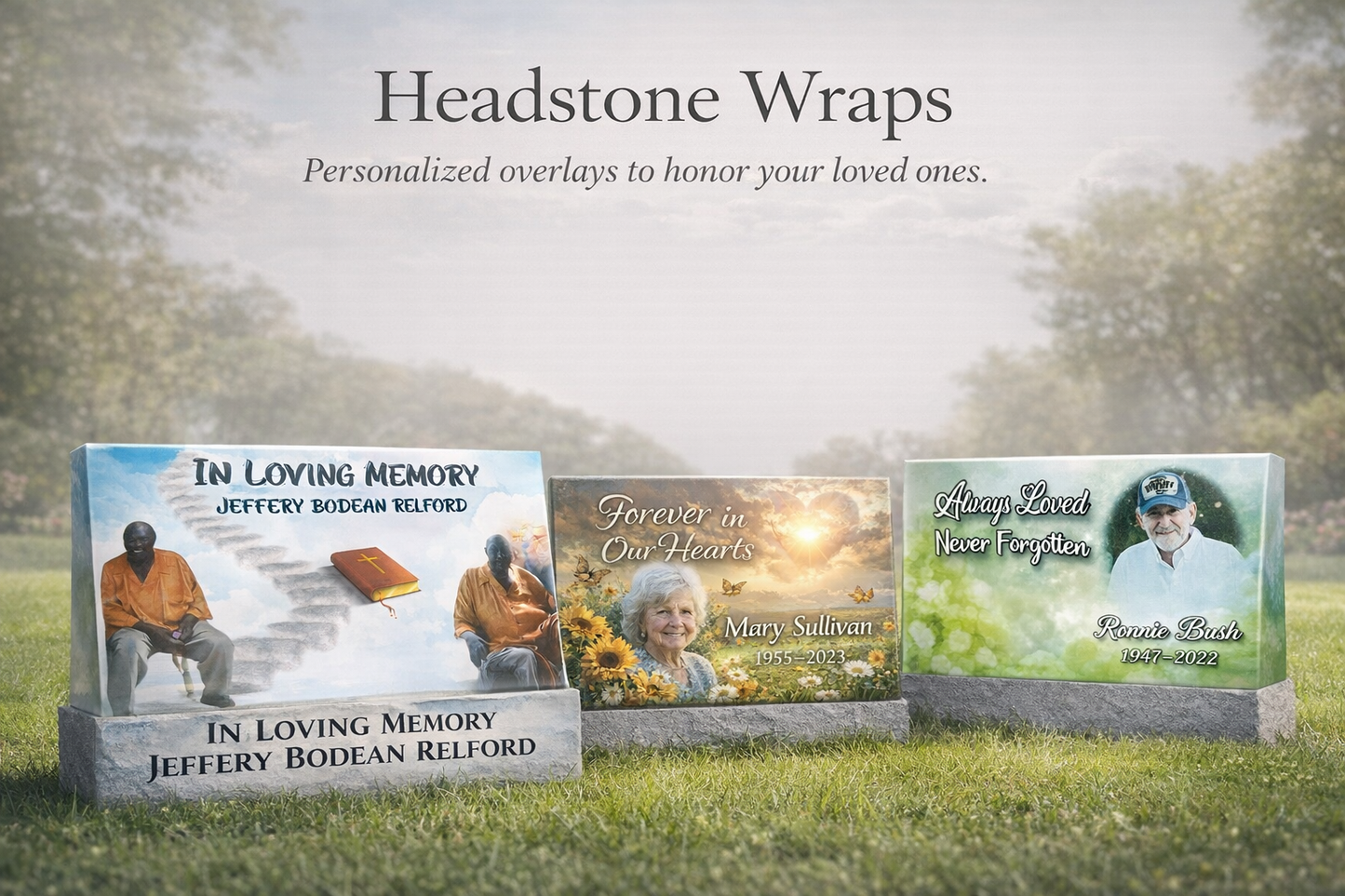 Headstone Wrap Wholesale