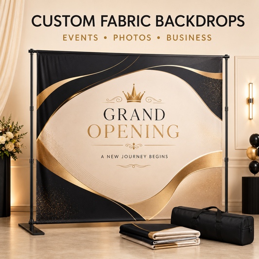 Custom Fabric Backdrop | Portable Event & Photo Display