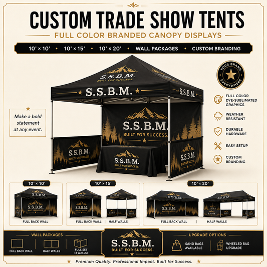 Custom Trade Show Tent | Full Color Branded Canopy