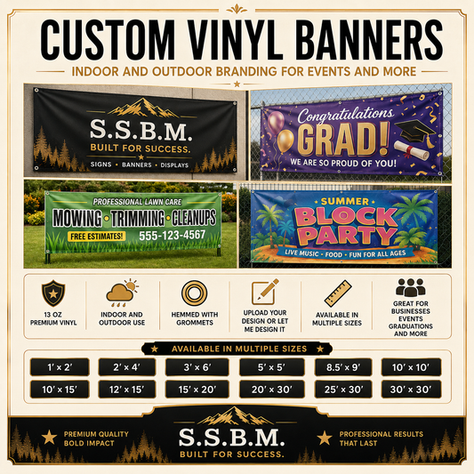 Custom Vinyl Banners | Indoor & Outdoor Full Color Signs