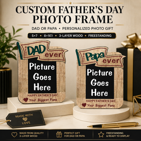 Custom Father’s Day Photo Frame | Dad or Papa Gift