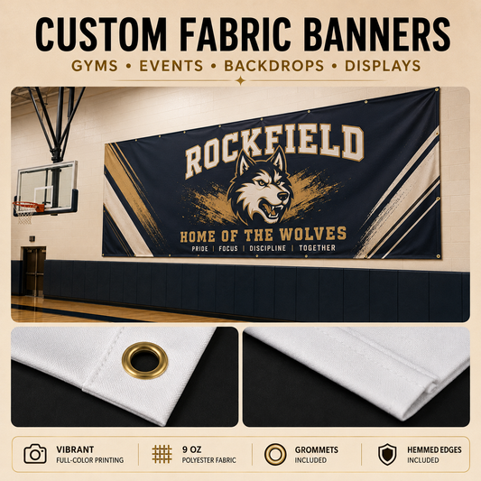 Custom Fabric Banner | Events, Gyms & Displays