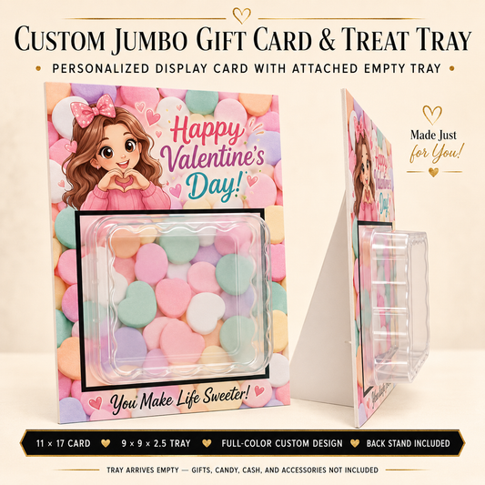 Custom Jumbo Display Card with Gift Tray