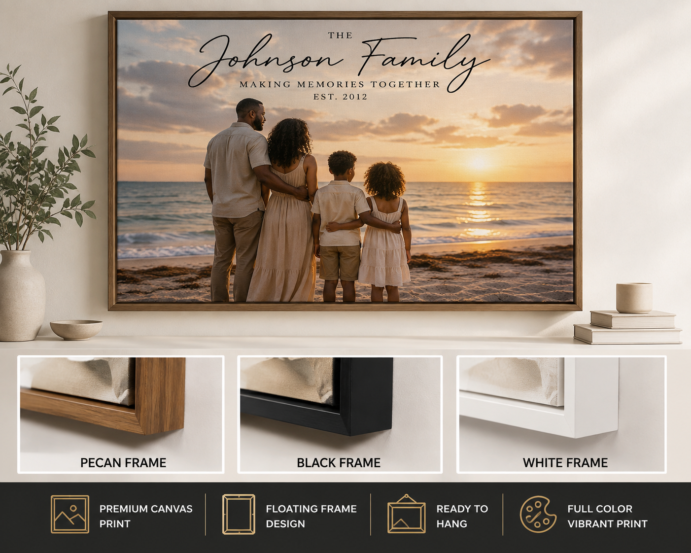 Custom Framed Canvas Print