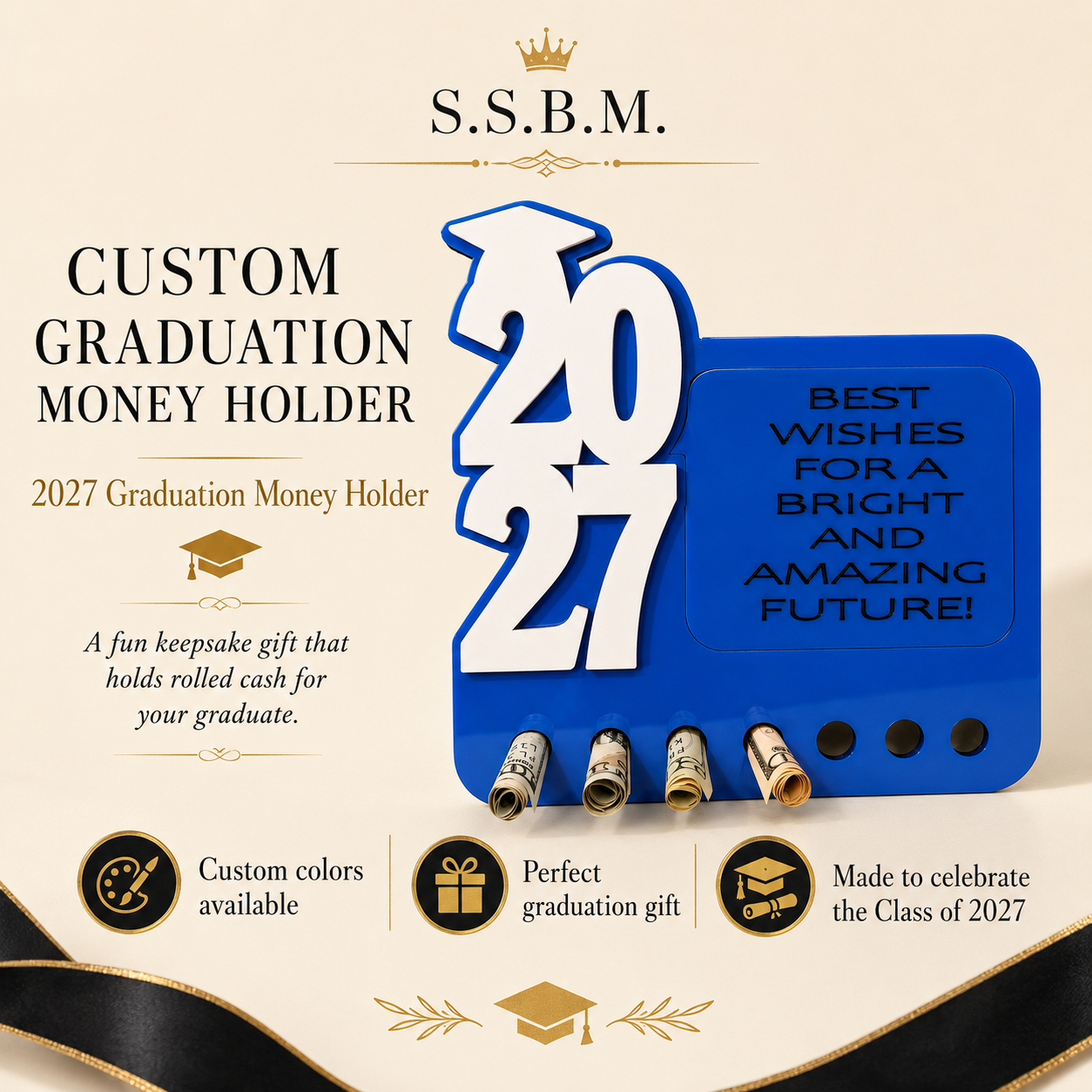 Customized Graduation Money Holder