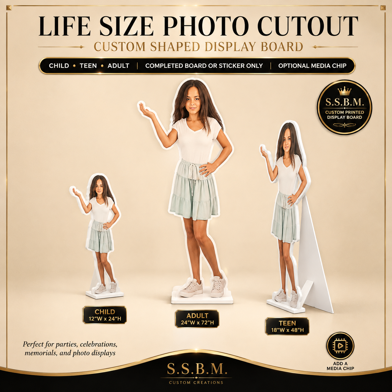 Wholesale Custom Life Size Photo Cutout | Standee or Sticker