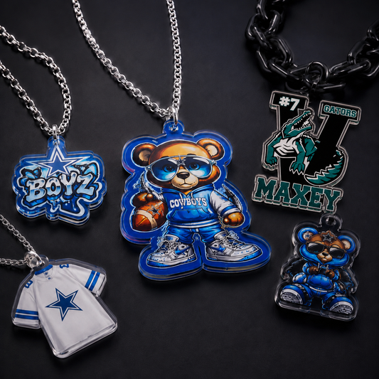 Custom Full-Color Acrylic Medallion & Hype Chain Options