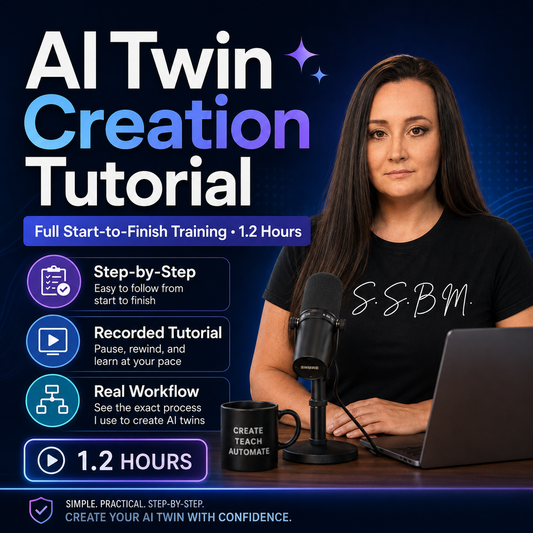 AI Twin Creation Tutorial – Full Start-to-Finish Training (1.2 Hours)