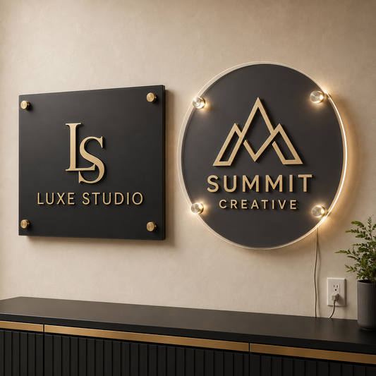 Custom Double-Layer Acrylic Sign | Lighted or Non-Lighted
