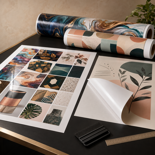 Custom Adhesive Print Sheets | Gloss or Matte Finish