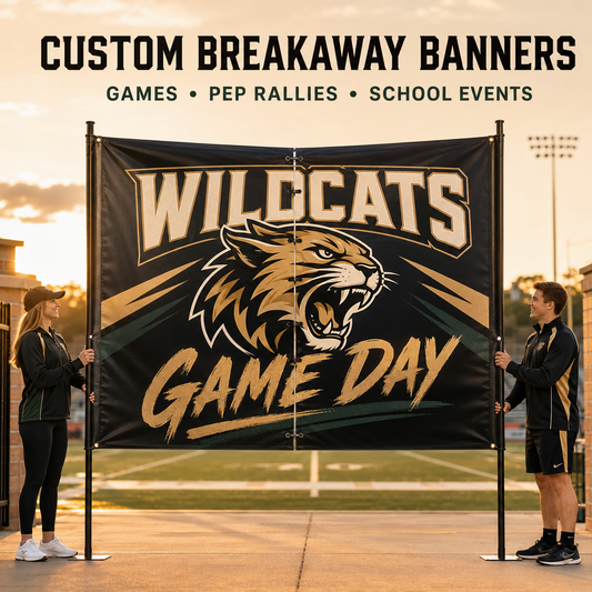 Custom Breakaway Banner | Reusable Sports Entrance Sign