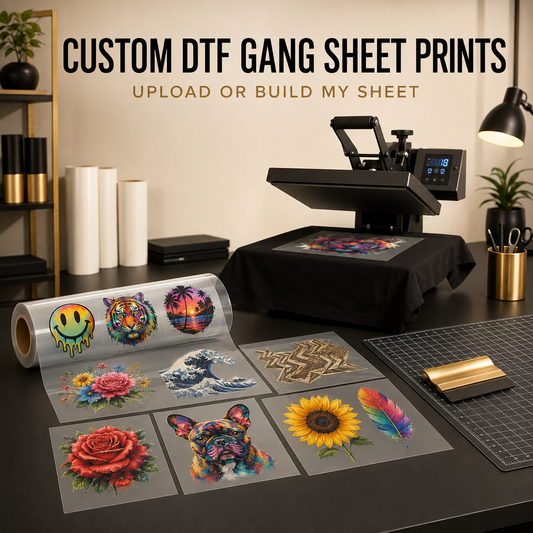 Custom DTF Gang Sheet Prints | Upload or Build My Sheet