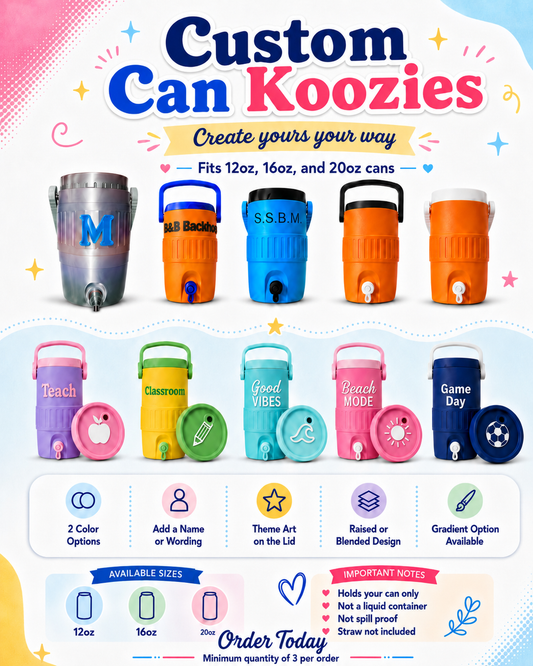 Custom Can Koozie Drink Accessory (Wholesale)