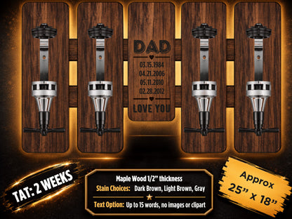 Custom Wood Liquor Dispenser Display