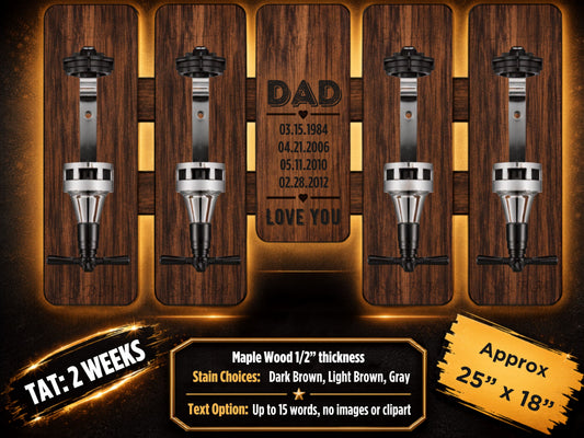 Custom Wood Liquor Dispenser Display