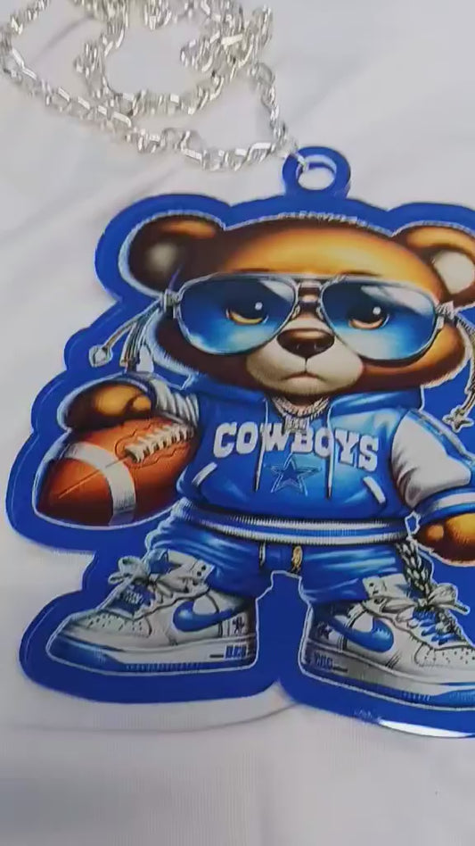 Necklace with Medallions Full Color ACRYLIC