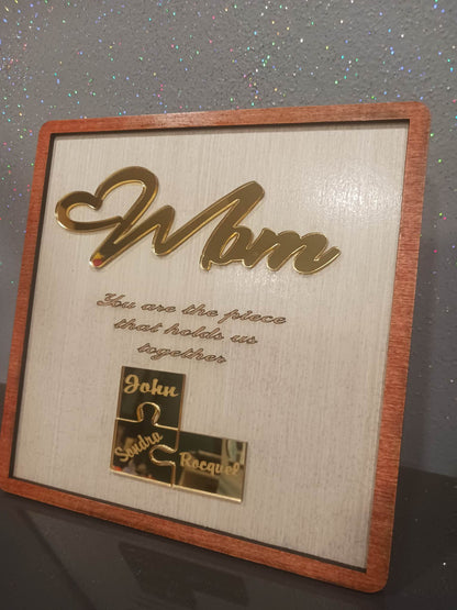 Moms Puzzle Piece Frame