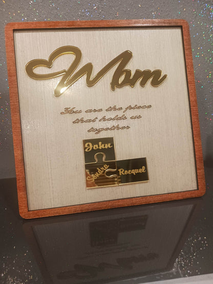 Moms Puzzle Piece Frame