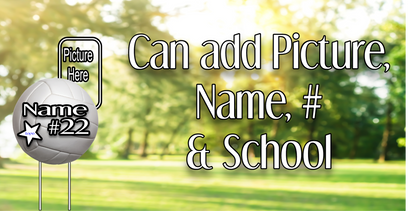 Sporty Yard Signs Single Sided